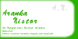 aranka nistor business card